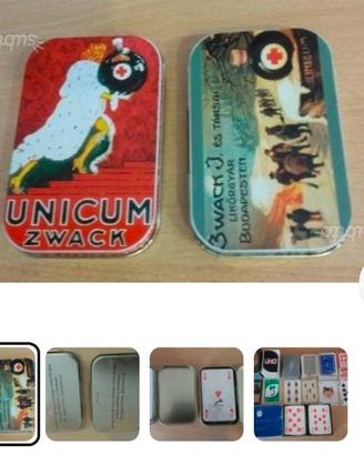 Carte Amaro Unicum da Poker + altre carte