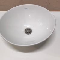 Set Lavabo in Ceramica + Mensola Bianca