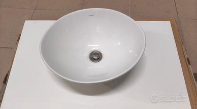 Set Lavabo in Ceramica + Mensola Bianca