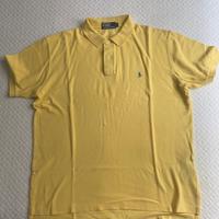 Polo da uomo gialla maniche corte
