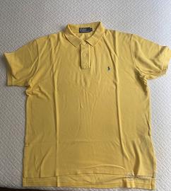 Polo da uomo gialla maniche corte