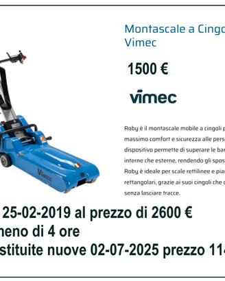 Montascale a cingoli T09 Roby Vimec