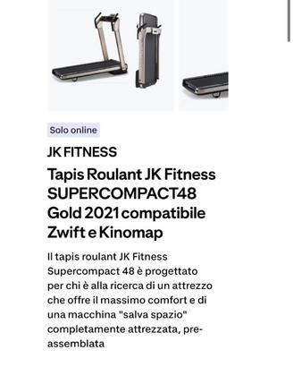 TAPIS ROULANT JK FITNESS