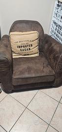 Poltrone vintage tessuto morbido