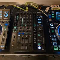Console Denon 2CDJ SC5000+mixerX1800+decksav+case