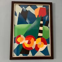 Serigrafia Ugo Nespolo vintage