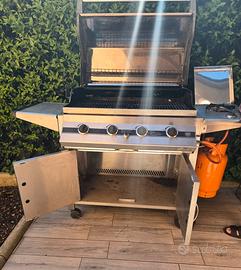 Barbecue professionale esterno in acciaio Clementi
