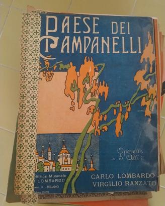 spartiti musicali vintage