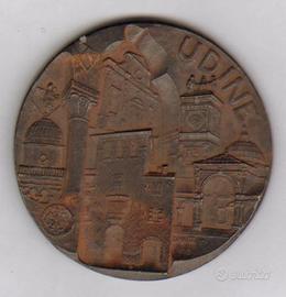 Medaglia in bronzo dedicata alla Citta' di Udine