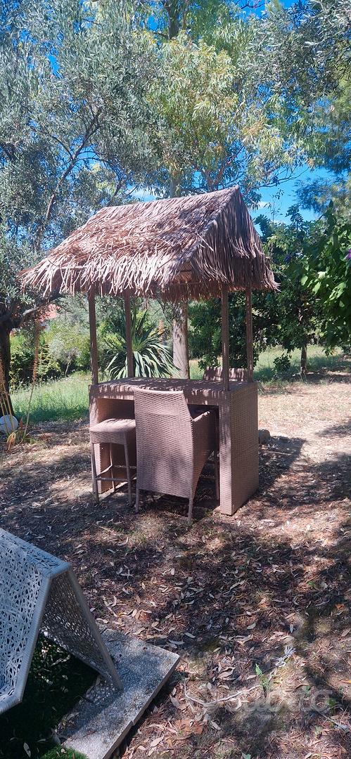Rotolo di paglia messicana Tiki Hut Erba Battiscopa Tetto Palapa Tetto di Paglia per Tiki Bar Decorazioni Duck Blind Erba per Recinzione Party Dimensioni 0,5 x 1 m