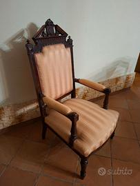 Poltrona vintage stile Neobarocco Eclettico