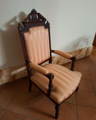 Poltrona vintage stile Neobarocco Eclettico