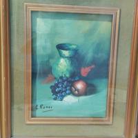 Quadro olio su tela - A. Rossi - Natura morta 