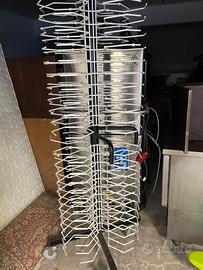 Carrello Porta piatti con ruote e bloccoruote