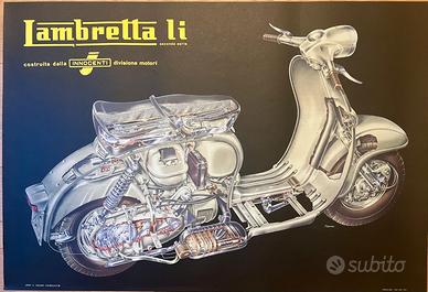 Poster vintage LOJACONO FRANCESCO LAMBRETTA