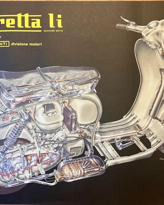 Poster vintage LOJACONO FRANCESCO LAMBRETTA