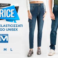 JEANS ELASTICIZZATI CARGO UNISEX MY DAY
