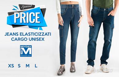 JEANS ELASTICIZZATI CARGO UNISEX MY DAY