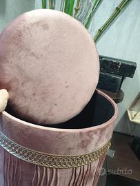 Puff rosa antico nuovo