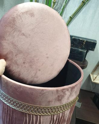 Puff rosa antico nuovo