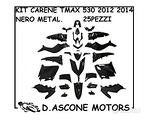 Kit carene tmax 530 2012 2014 nero lucido 25 pezzi