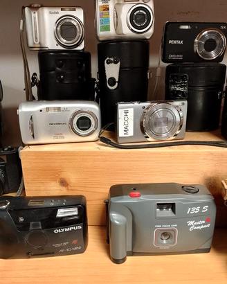 macchine fotografiche digitali analogiche vintage
