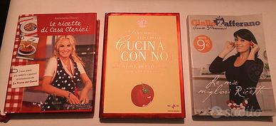 3 libri cucina Clerici, Moroni, Giallo Zafferano