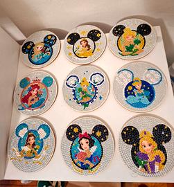Set 9 sottobicchieri Principesse Disney