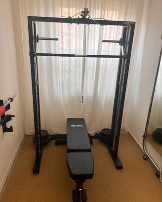 Technogym Multipla + panca Sidea + bilanciere + 70