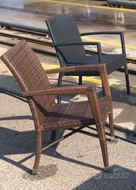 Sedie in rattan