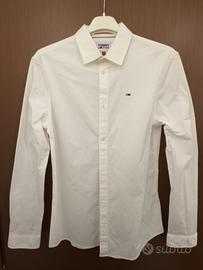 Camicia Tommy Jeans taglia Small, slim fit bianca