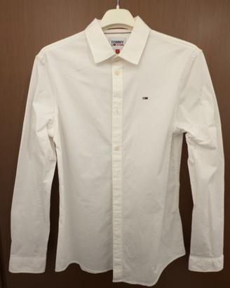 Camicia Tommy Jeans taglia Small, slim fit bianca