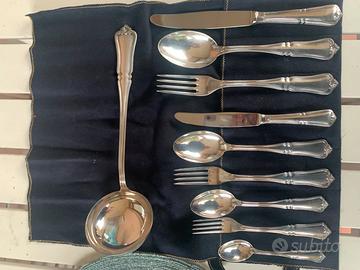 Antico pregiato serv.Posate argento 800 F.Broggi