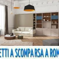 Letto a scomparsa divano salone 2-letti a roma-via