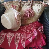 Set da mare Borsa cappello e pareo