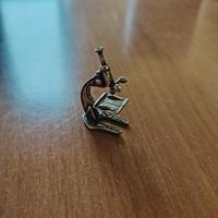 Microscopio in argento 925