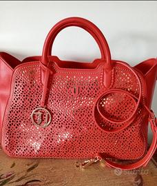 Borsa rossa Trussardi ecopelle