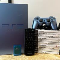 Ps2 playstation 2 aqua completa + 10 giochi