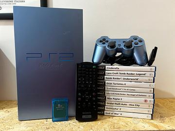 Ps2 playstation 2 aqua completa + 10 giochi