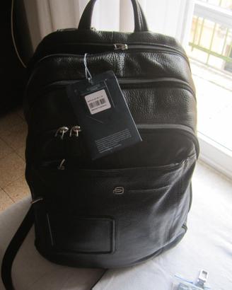 ZAINO-PIQUADRO ORIG-PELLE NERO-PORTA PC-CLAS-SPO