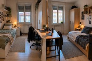 Camere singole - Via Duchessa Jolanda
