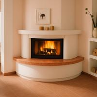 Struttura camino in marmo rosso di Verona