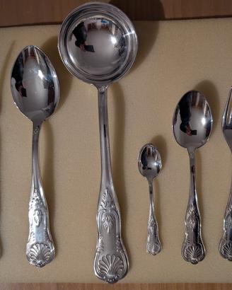 servizio da 12 posate placcate argento 800