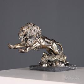 Leone Rampante in Lamierino di Argento Ottaviani