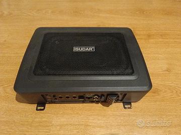 Subwoofer auto attivo sotto sedile slim 600W