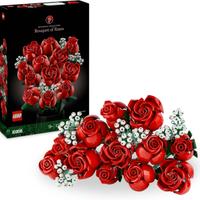 LEGO Icons Bouquet di Rose, Set di Fiori Finti da