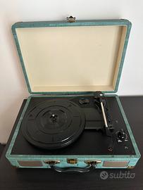 Giradischi vinile valigetta stereo portatile