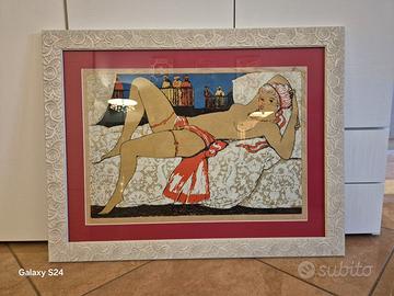 litografia Salvatore Fiume con cornice