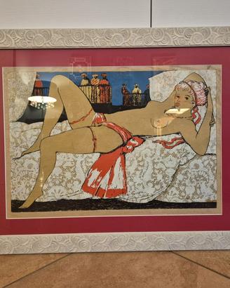 litografia Salvatore Fiume con cornice