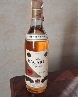 rum bacardi superior  da collezione